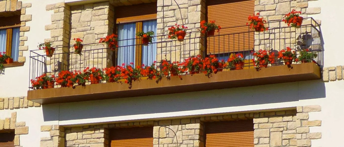 Viviendas de Orcoyen, en la comarca de Pamplona